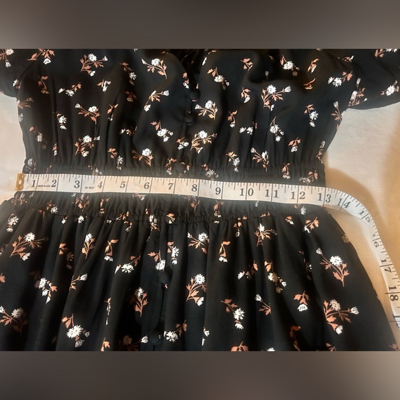 Madewell Black Floral Mini Dress - Picture 11 of 11